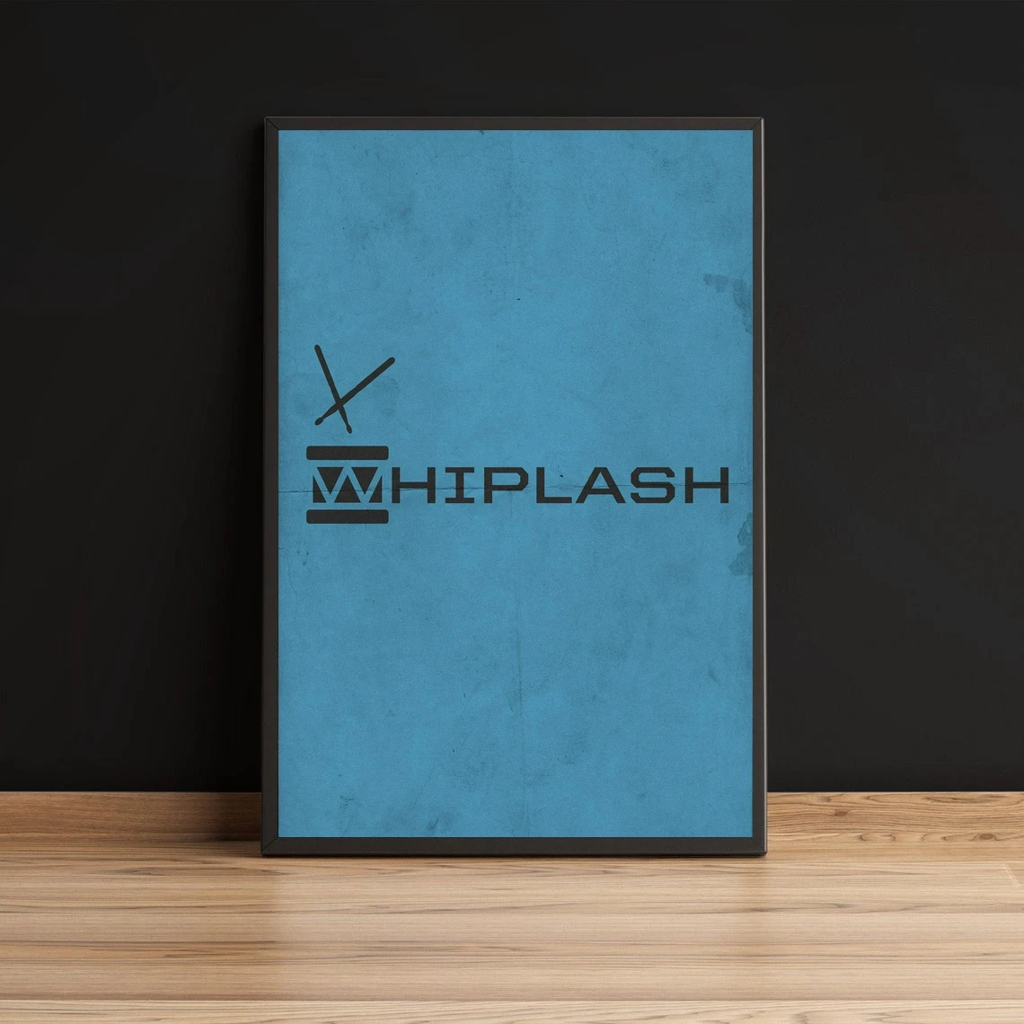 Whiplash минималистичный барабанный барабан коллаж музыка джаз альтернатива