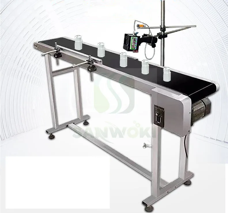 Струйный принтер конвейерный стол из нержавеющей стали для бутылок конвейерная
