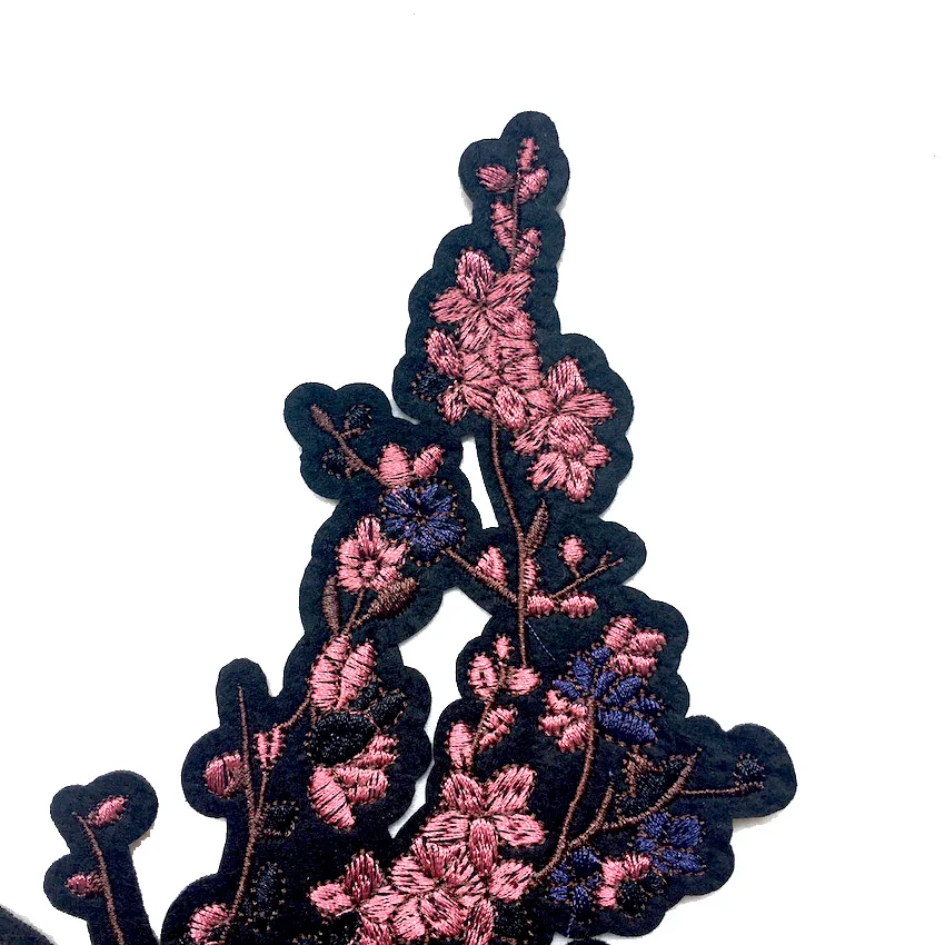 Большой красивый кран Птица вышитая аппликация нашивки украшение утюгом для DIY