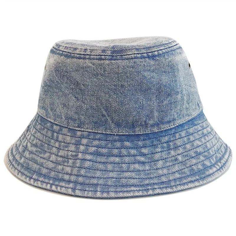Панама джинсовая унисекс винтажная шляпа в стиле хип-хоп с эффектом потертости