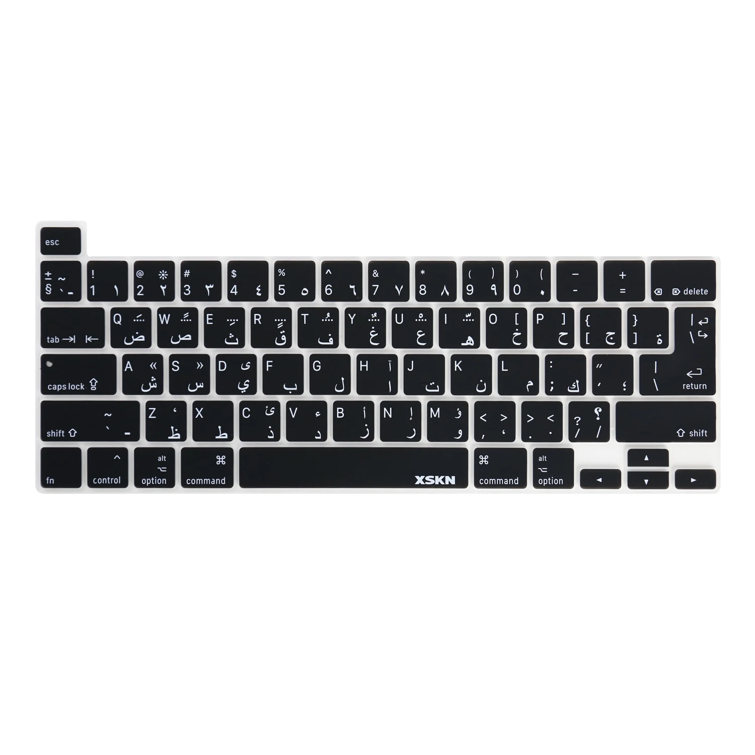Силиконовая накладка на клавиатуру XSKN на арабском языке для нового MacBook Pro 2019 года, 16 дюймов с сенсорной панелью A2141, версия для США и ЕС