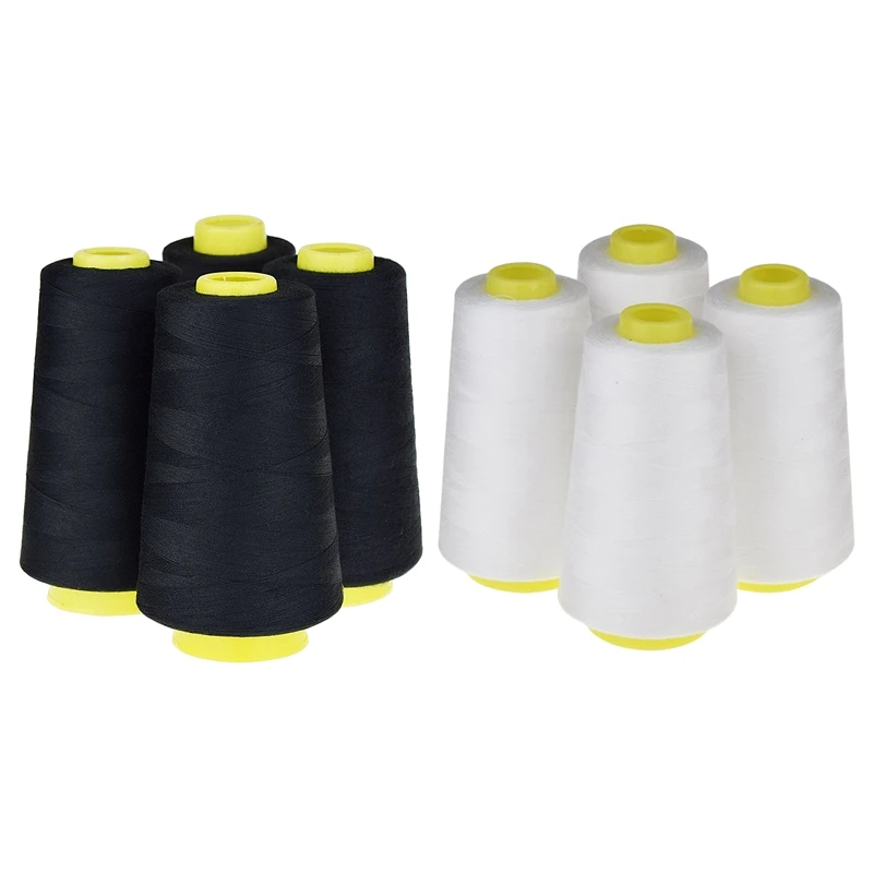 8 конусов (3000 ярдов каждая) катушка для швейных ниток из полиэстера (402No.) швейной