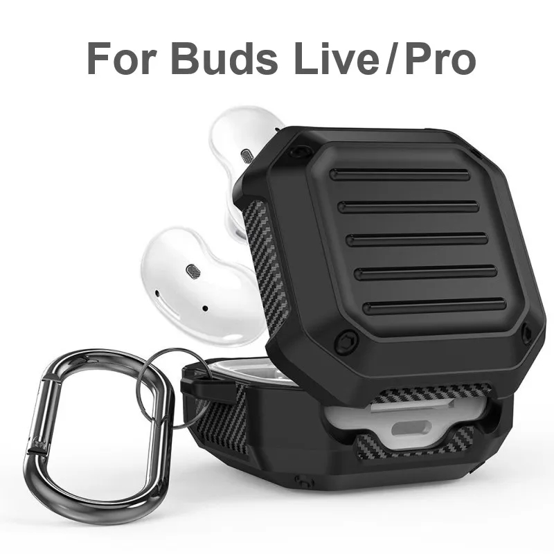 

Silicone Earphone Case Protective Cover for Samsung Galaxy Buds Live Pro Wireless Headset Shockproof Waterproof Shell Luxury New