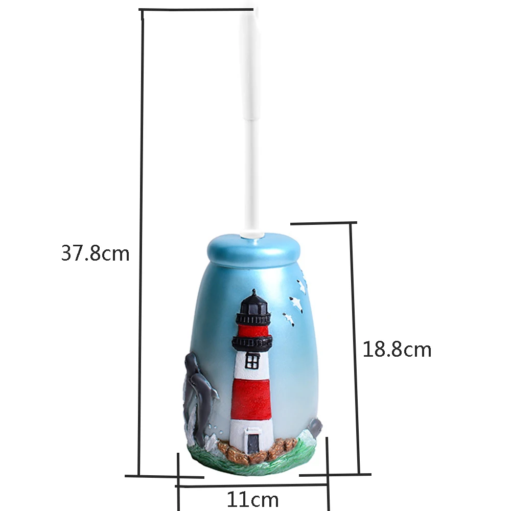 Щетка для туалета с длинной ручкой и основанием из смолы|Держатели ершиков
