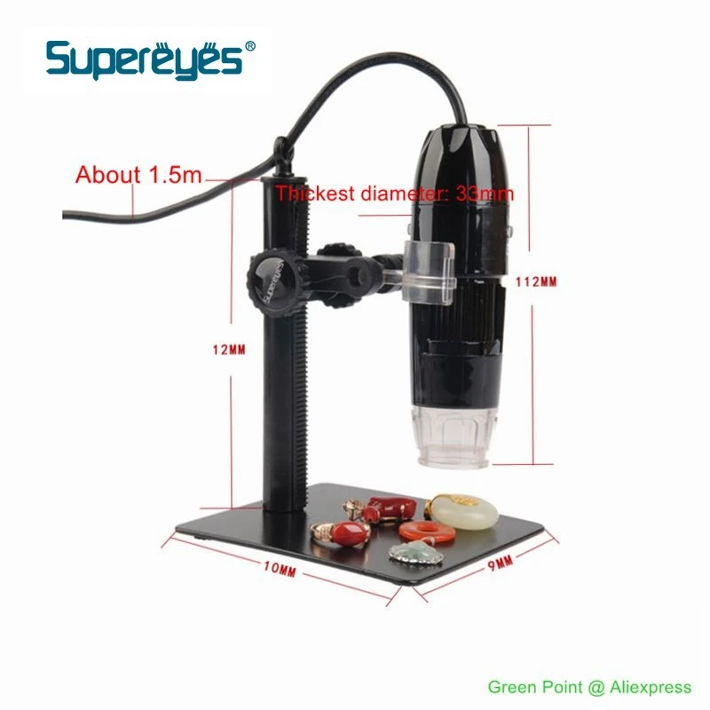 Цифровой микроскоп PZ01 портативный электронный с увеличением в 200 раз кронштейном