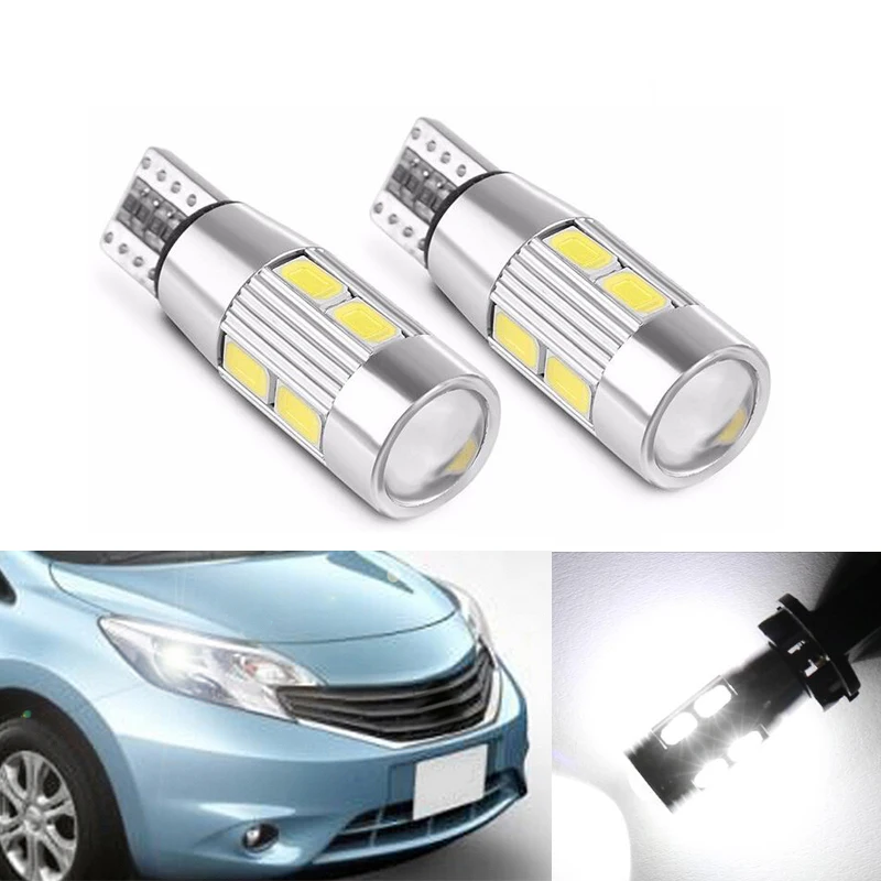 2x T10 W5W светодиодный просвет светильник лампа габаритного огня Canbus Error Free для Nissan