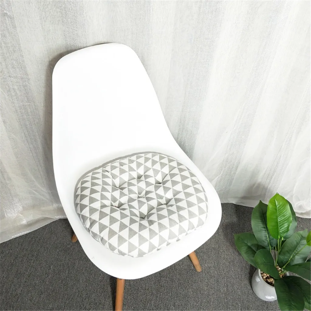 Подушка для стула круглая хлопковая обивка мягкая подушка офиса дома или