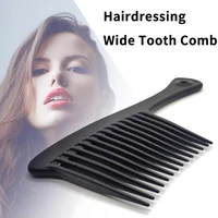 black large wide tooth combs axe shape hanging hole handle grip curly hair styling comb hairstyling hairbrush
