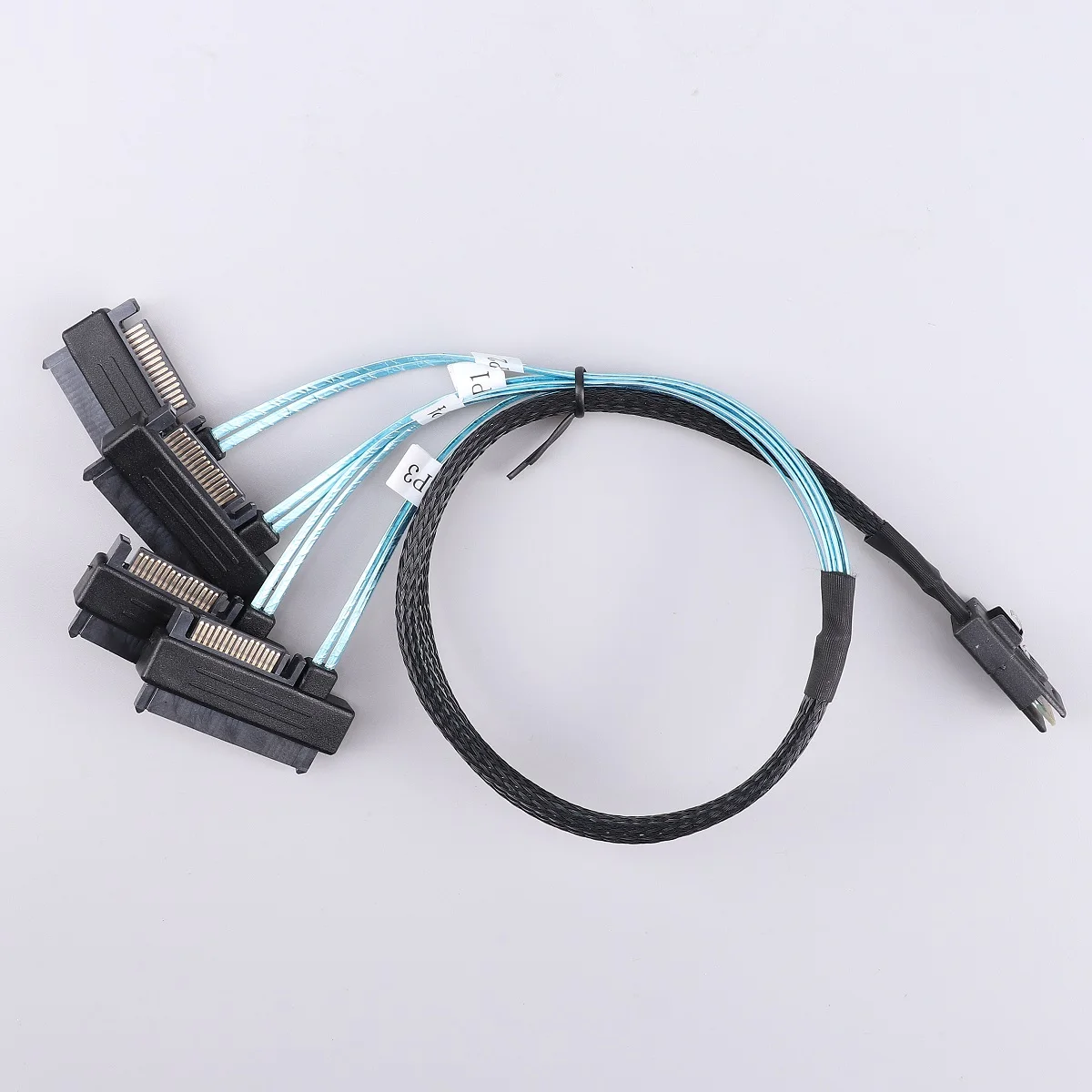 Внутренний кабель Mini SAS 36-Pin SFF-8087 to 4 29-Pin SFF-8482 Cable с 15-контактным разъемом SATA Power