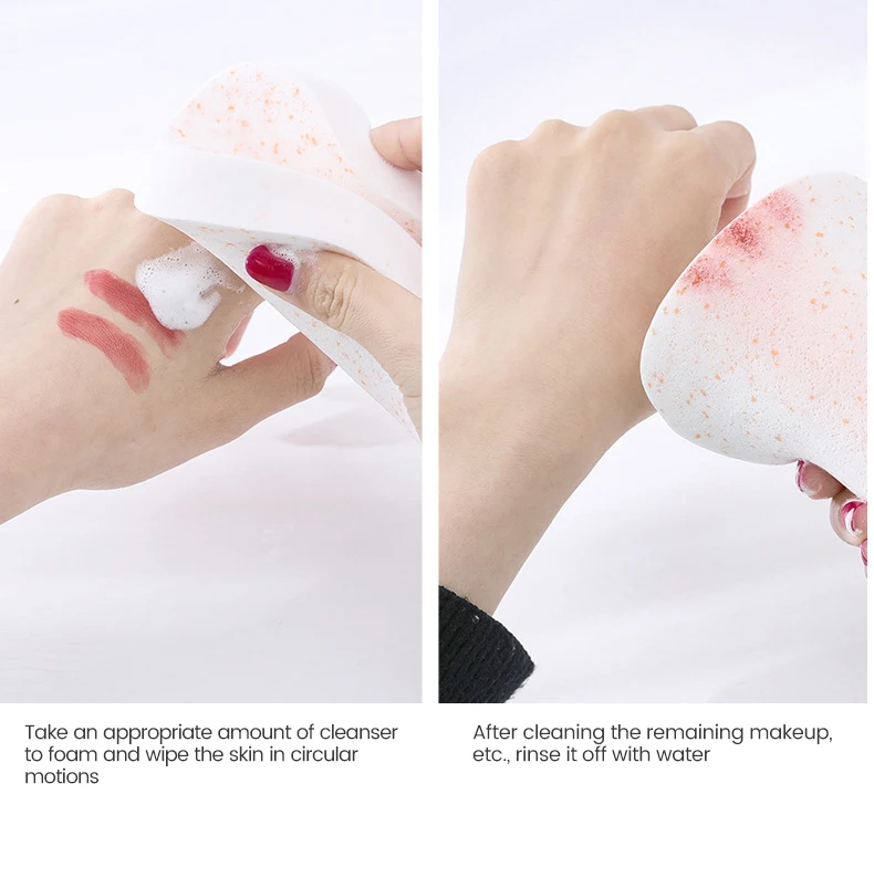 3/6 шт. круглые губки из целлюлозы для снятия макияжа