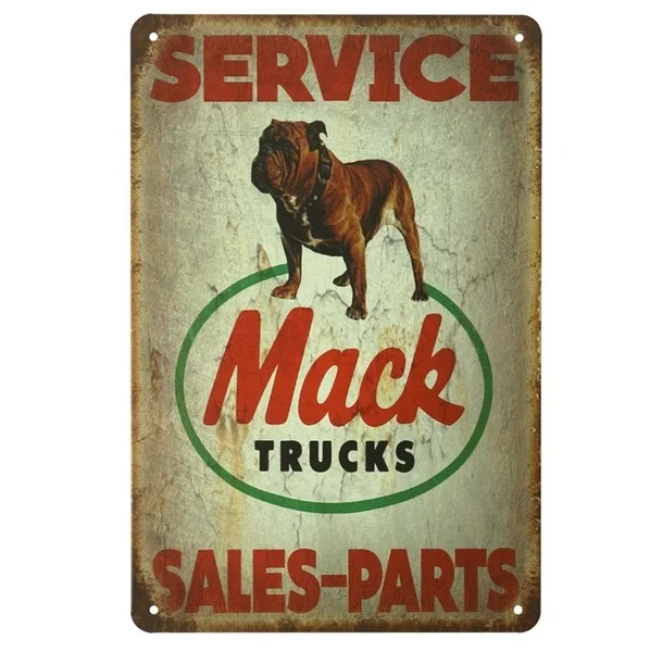 

Service Mack Trucks Bulldo Sales-Parts Painting Poster Metal Sign Wall Art Shabby Sign Wall Sticker Murals