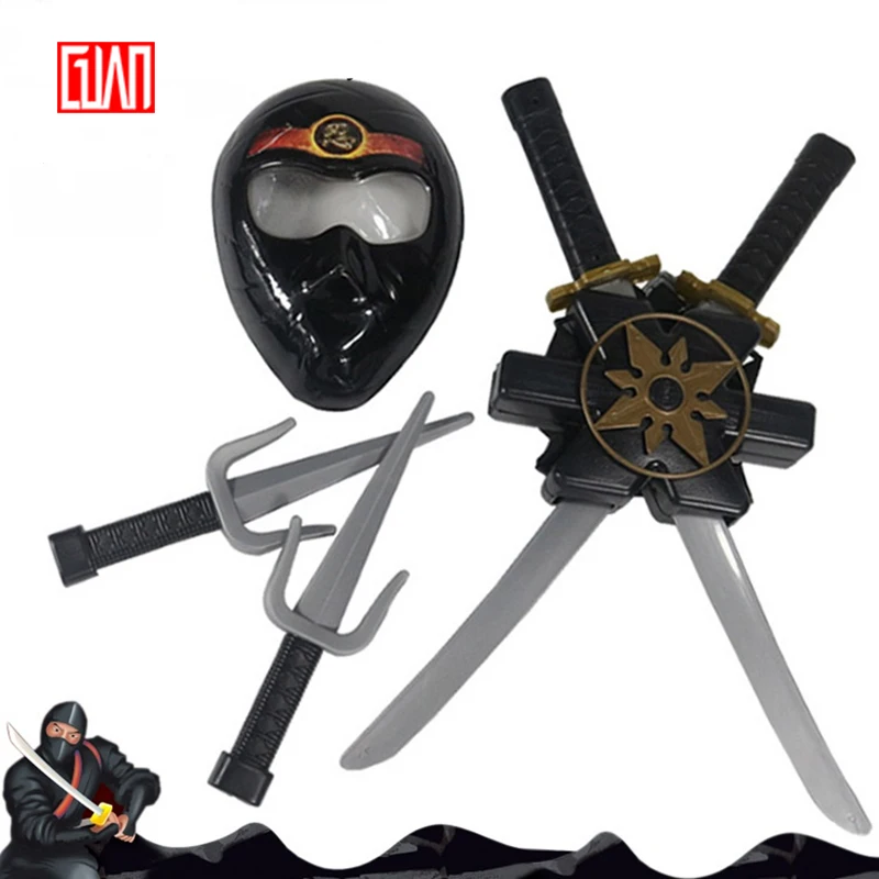 

Sword Toy Pu Ninja Series 3 Pcs Christmas Kid Costume Ninja Cosplay Boys Party Fancy Dress Dagger Knife Darts Carnival Swordsman