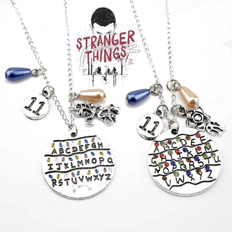 Странные Вещи ожерелье ювелирные изделия из фильма английский Montauk 11 Алфавит