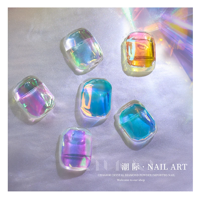 Наклейки для ногтей в виде кубиков льда 5 цветов японском стиле | Красота и