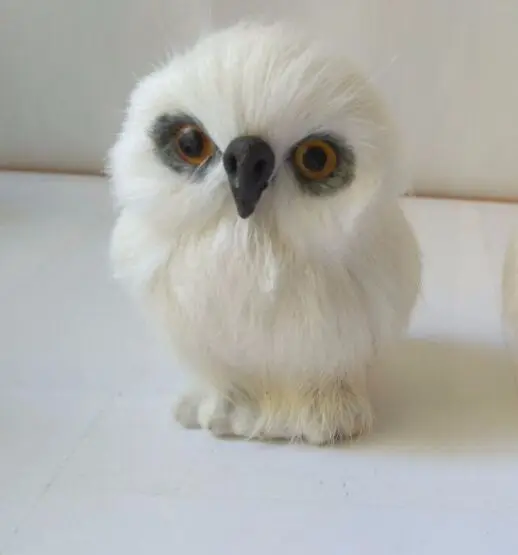 mini animals hard model polyethylene&ampfaux furs simulation owl deer rabbit prop handicraft home desktop decoration toy gift a011 | Дом и сад