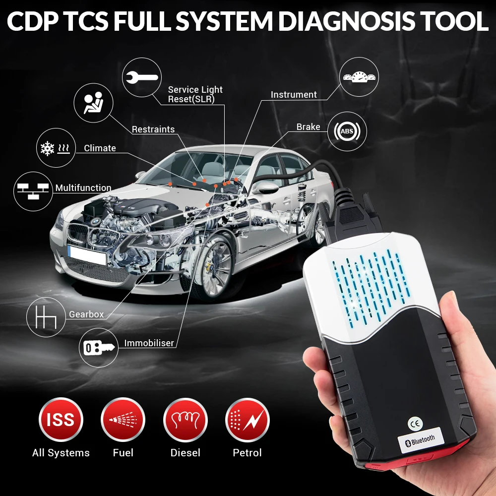10 шт./лот CDP TCS CDP Pro Plus Bluetooth R3 с keygen. R1 активный для автомобиля/грузовика obd2 диагностический инструмент автоматический считыватель кода