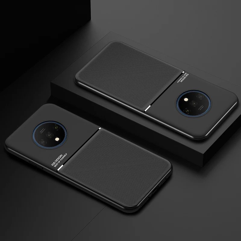 OceSap чехол для Oneplus 7T Pro Чехол автомобиля Magetic Twill ультра тонкая мягкая задняя