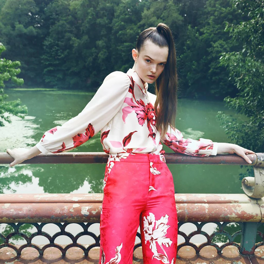 

Unizera 2021 осень европейский и американский новый стиль рубашка в иностранном стиле свободная и универсальная женская рубашка с длинным рукав...