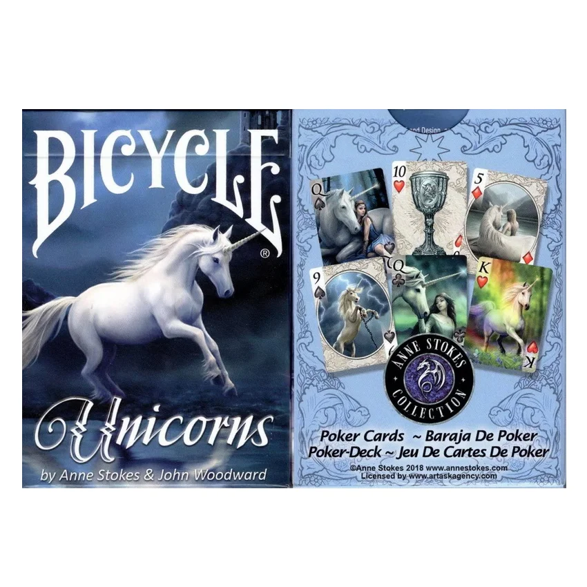 

Bicycle Unicorns Playing Cards USPCC Fantasy Art Deck Poker Size Magic Card Games Magic Tricks Props