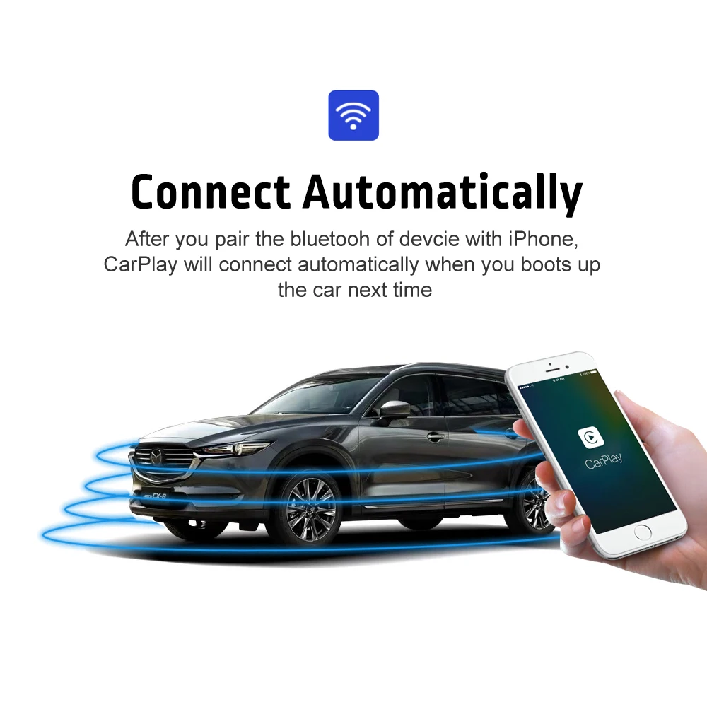 Carlinkit CarPlay2air беспроводной адаптер CarPlay для Mazda 2017 ~ 2020 OEM проводной | Автомобили и