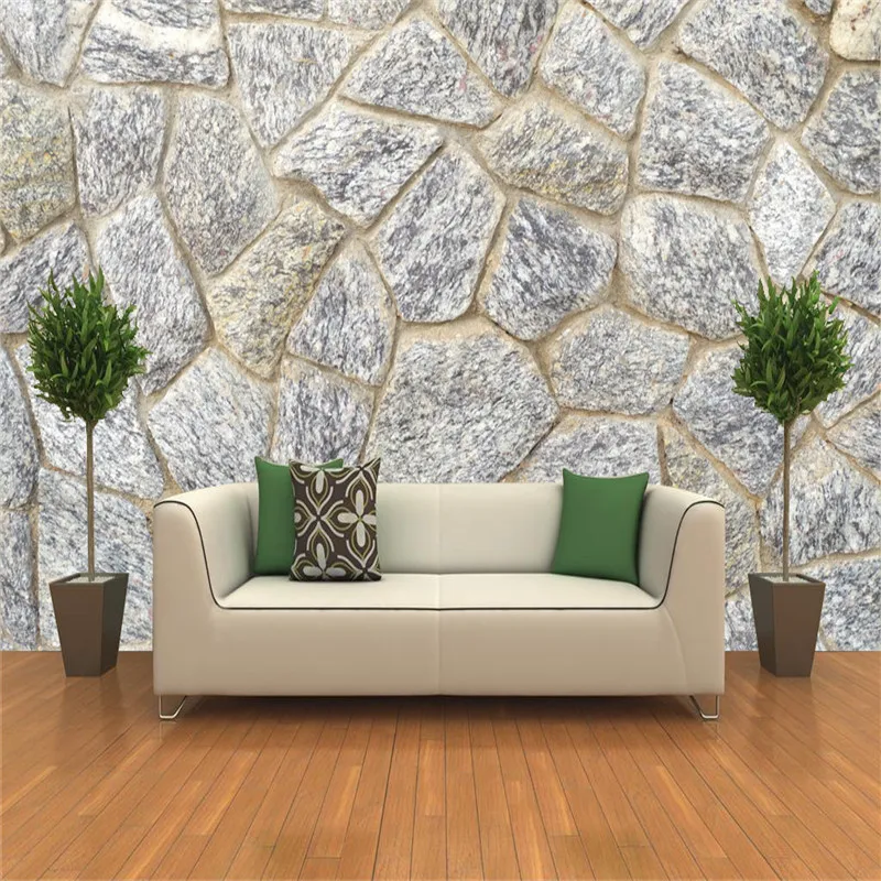 

Custom Stone Wall Textured Mural Wallpapers for Living Room Bedroom Background Walls 3D Wall Papers Home Decor Papel De Parede