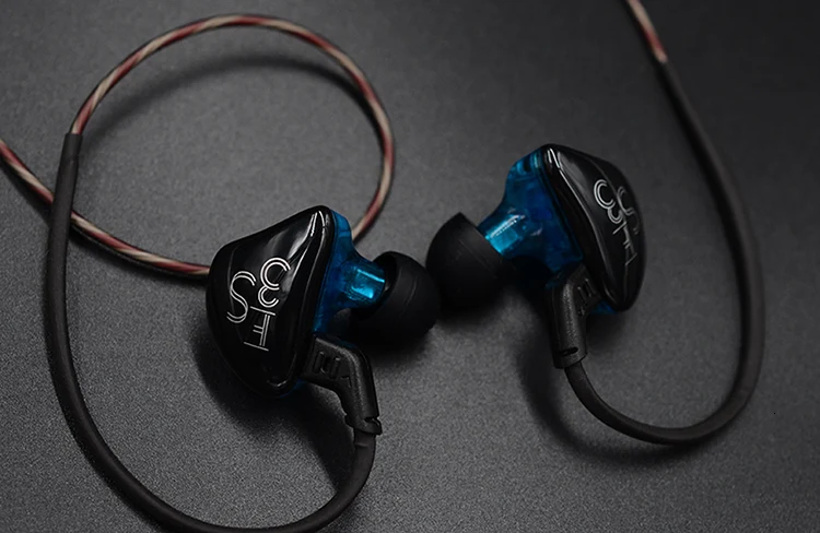 AK KZ ES3 1BA+ 1DD в ухо наушник гибридная гарнитура HIFI бас шумоподавление наушник замена кабеля ZST ZSN AS10