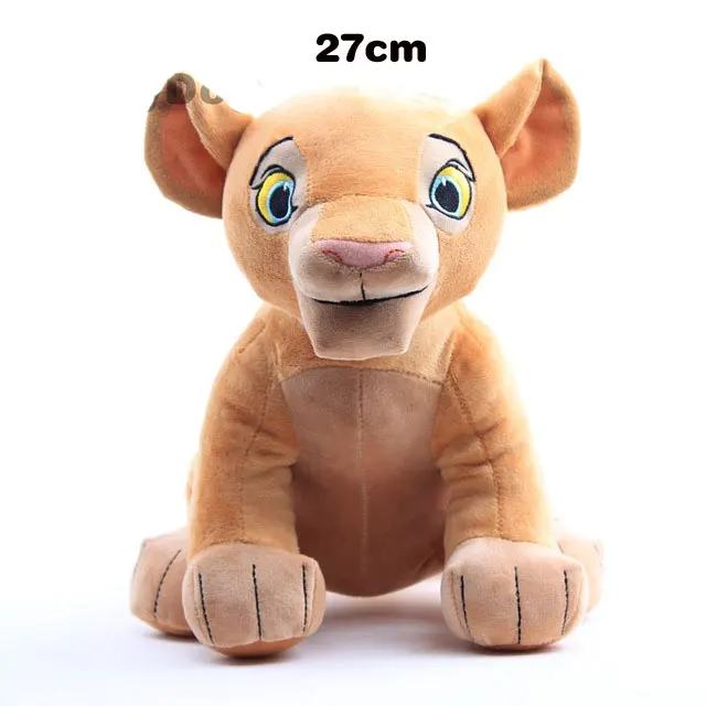 Nala 27cm Высота сидения 26-28 см Mufasa Simba Nala Король Лев плюшевые игрушки кукла 10 см лежа кукла-Симба Тигр Лев животные игрушка детский подарок - Цвет: Nala 27cm