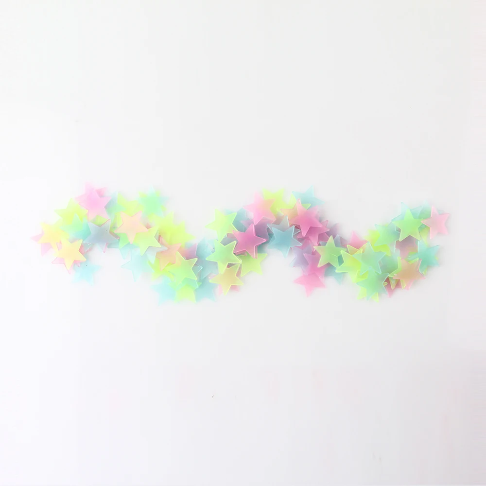 Светящиеся потолочные Настенные 3d наклейки 100 флуоресцентные настенные со