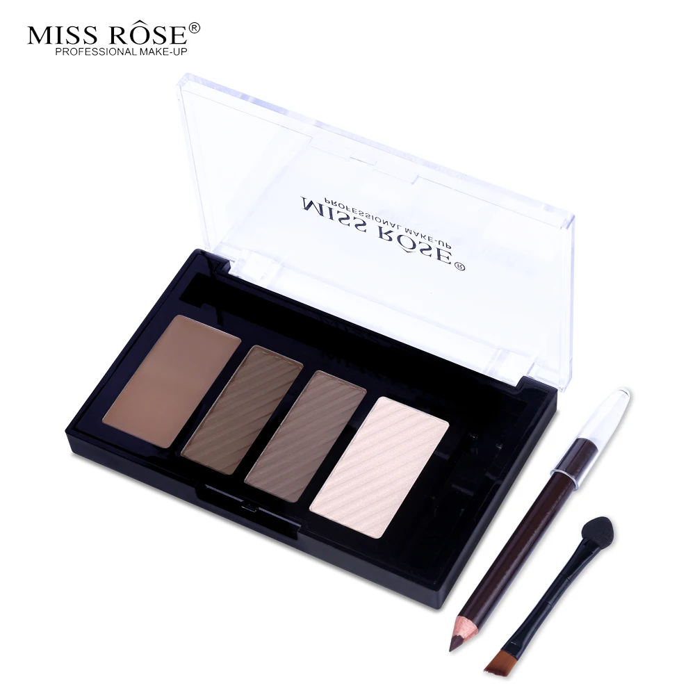 Miss Rose палитра для бровей Набор макияжа Водонепроницаемый 2 цвета пудра Крем ручка