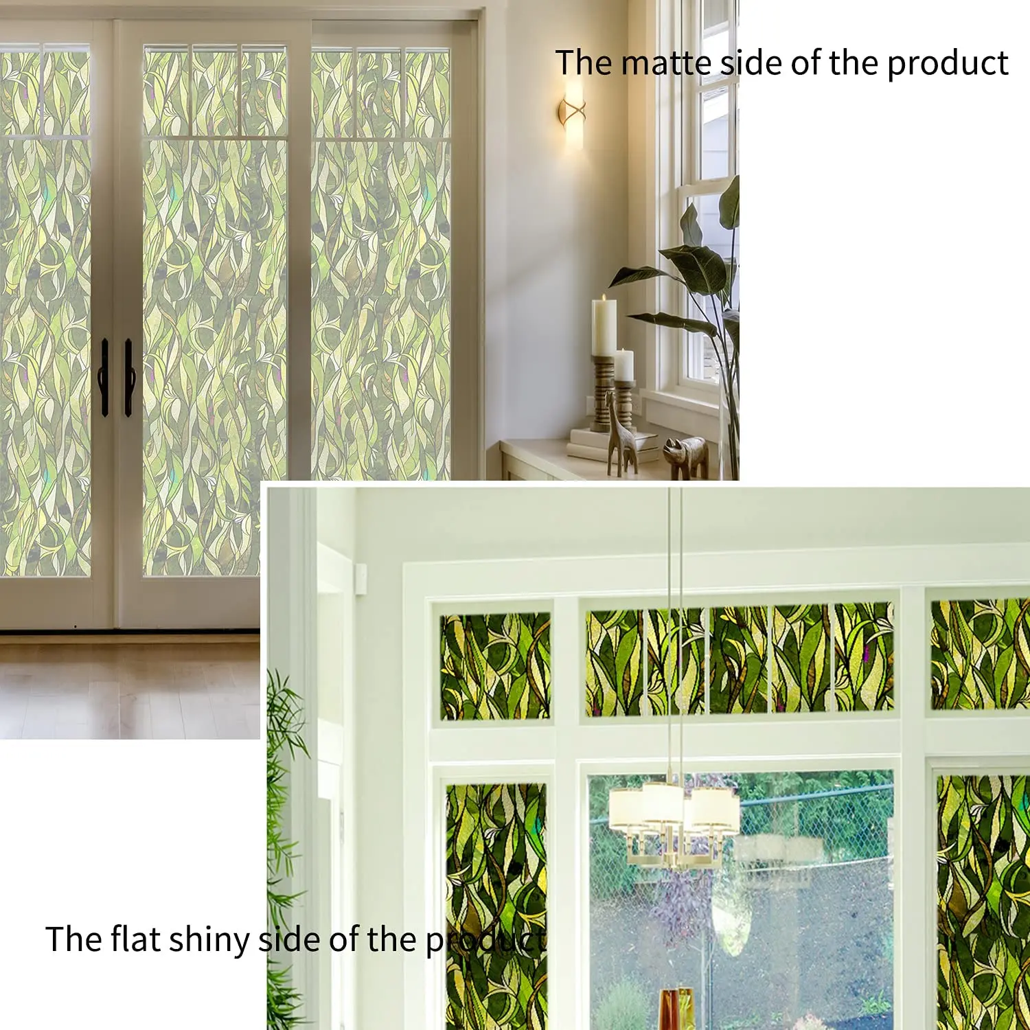 Funlife®Великолепные Цветы статическая липкая стеклянная пленка для дверей и окон