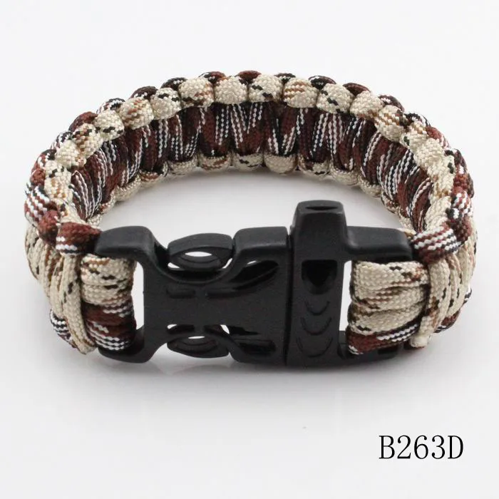 Можете выбрать Цвета парашют шнур Кемпинг Аварийный Выживание Паракорды браслет