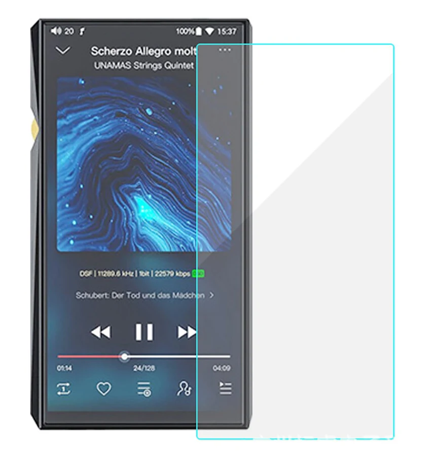 2 шт. устойчивая к царапинам закаленная пленка для переднего экрана FiiO M11 / m11