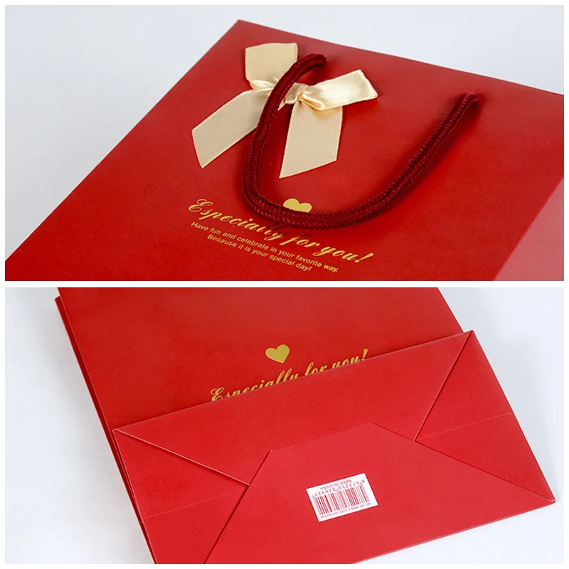 Картонная подарочная упаковочная сумка утолщенный портативный бумажный чехол