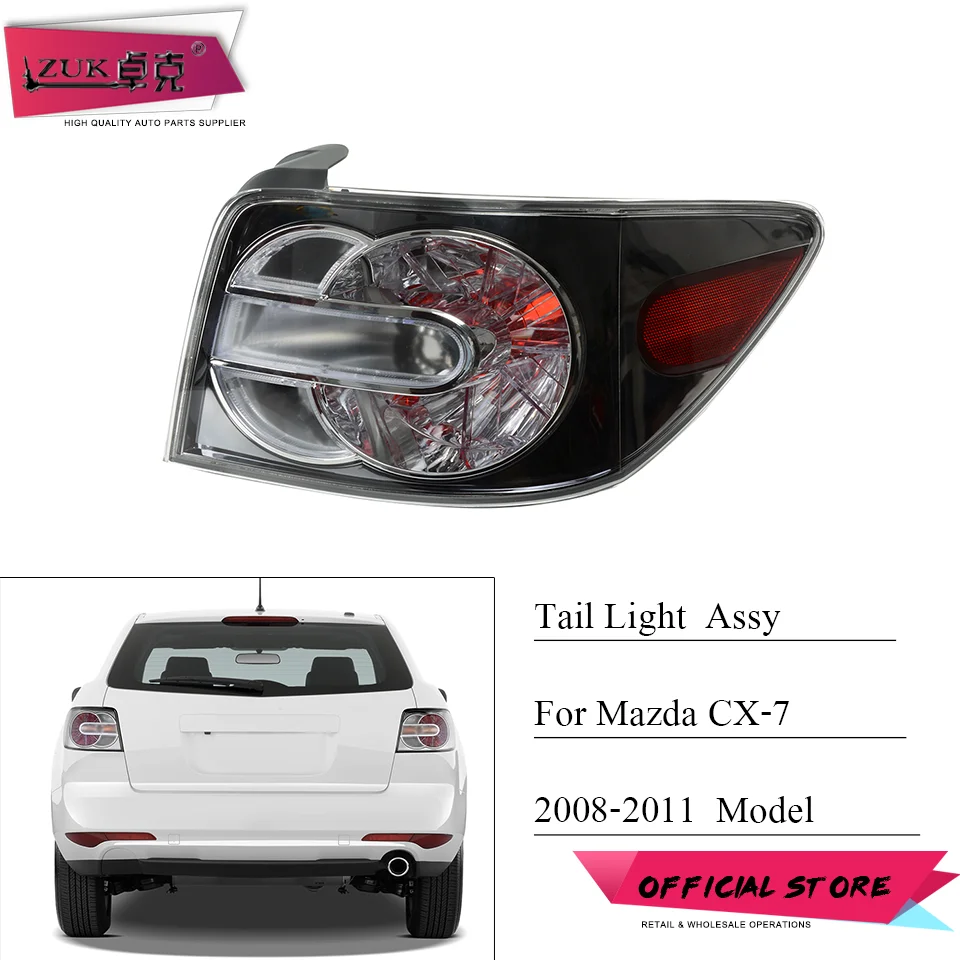 Задний фонарь ZUK задний фонасветильник стоп-сигнал для Mazda CX7 CX-7 2008 2009 2010 2011