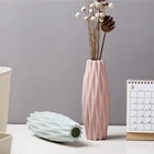 Цветочная ваза для украшения интерьера пластиковая ваза в скандинавском стиле для гостиной современная креативная простая культура украшения для дома