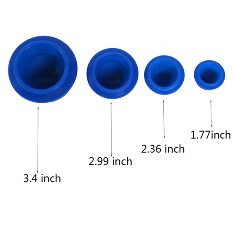 Набор китайских вакуумных банок силиконовые банки на присосках для массажа лица