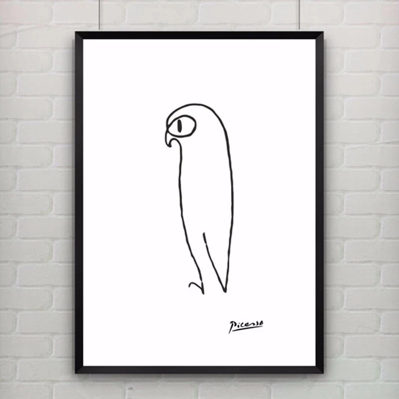 

Pablo Picasso The Penguin Print Canvas Abstract Animals Minimalist Wall Art Kids Room Bar Office, Home Decor,no frame