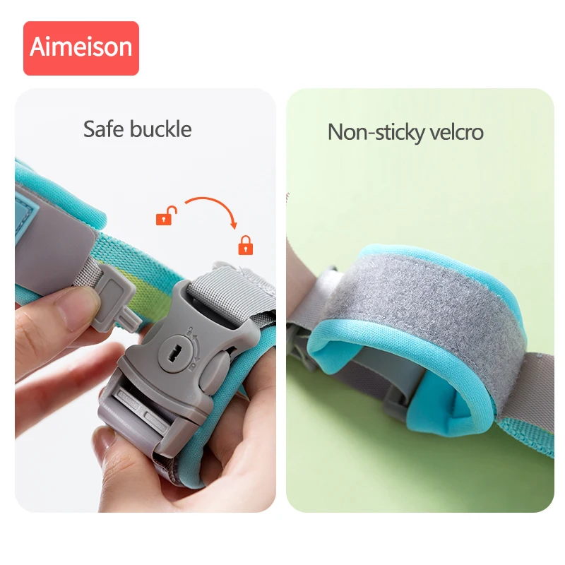 Aimeison, новое обновление, анти-потеря, на запястье, звено, малыш веревка, поводок, ремни безопасности, детский ремень, детский, для прогулок, на руку