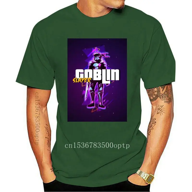 

Дизайнерские мужские футболки Goblin Slayer, винтажная хлопковая Футболка с круглым вырезом, футболка с коротким рукавом, женская одежда