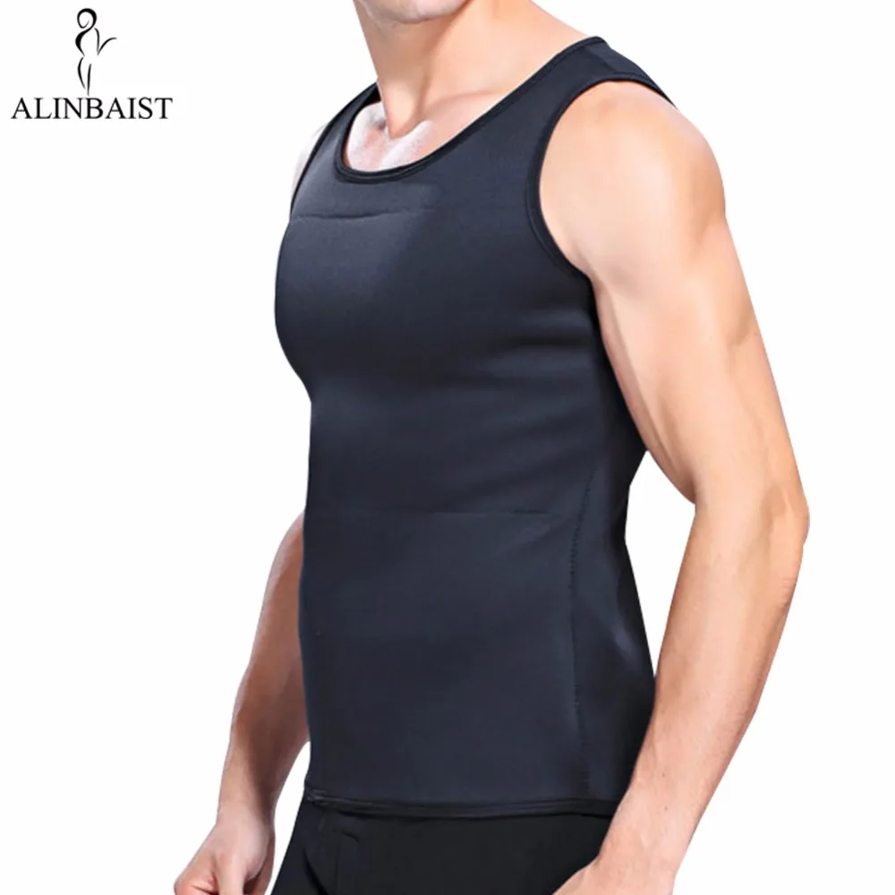 Мужской неопреновый жилет для похудения формирователь тела футболка сауна пот