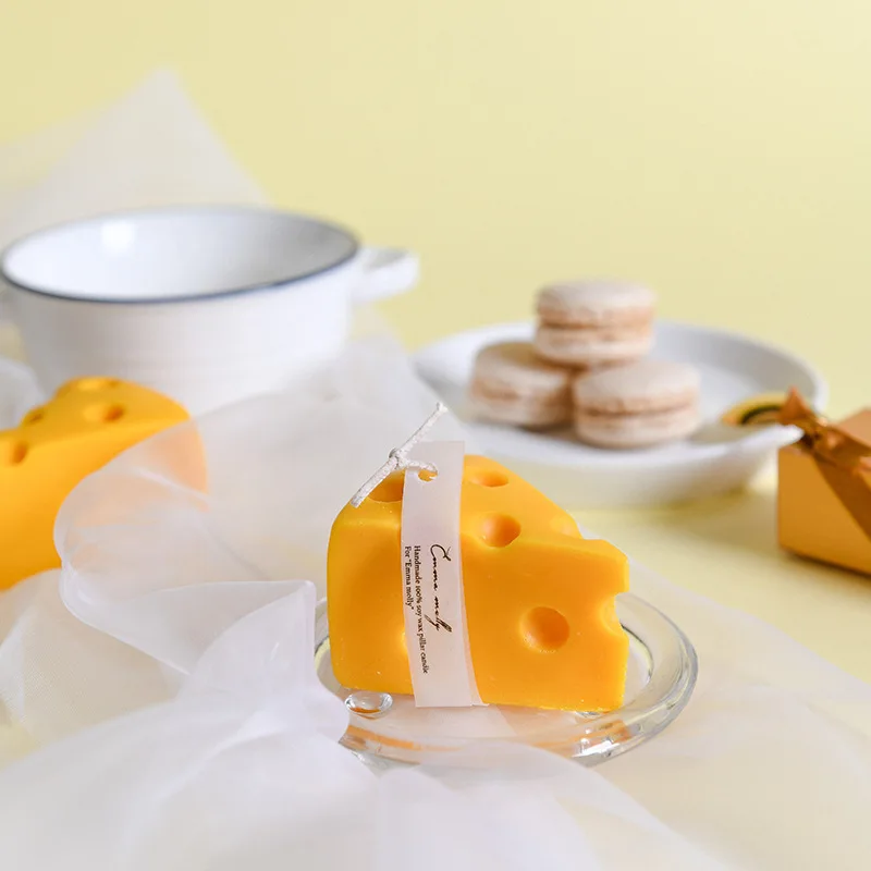 

cute birthday bubble candle scented christmas Yellow wedding candle cheese nordic Swieca zapachowa Home decoration 50LZ