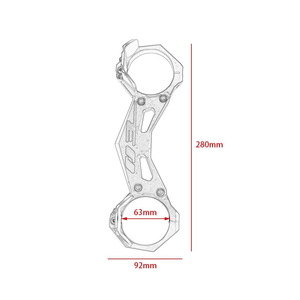 CNC алюминиевая передняя вилка Скоба кронштейн баланс амортизатор демпфер для YAMAHA
