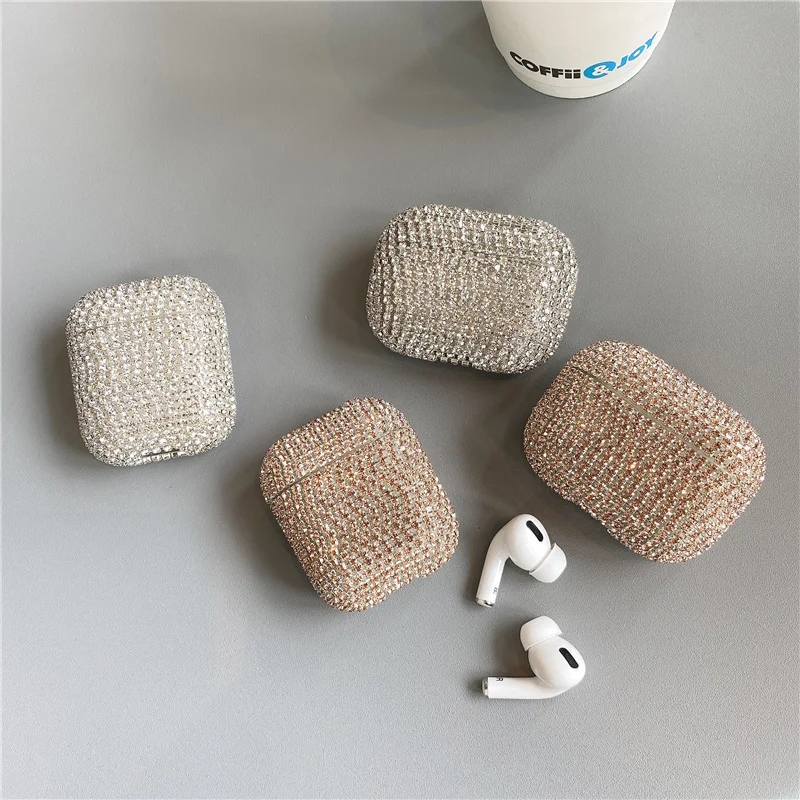 

Bling diamonds Case for Apple airpods 1 2 Pro Earphone case For iphone 11 11Pro X XR XS 7 8Plus SE silicone cover