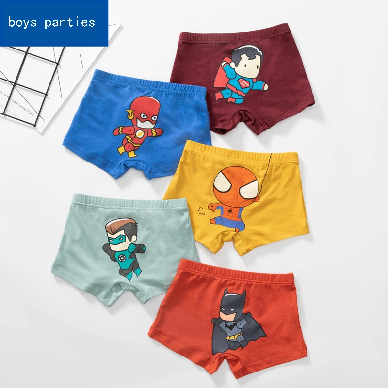 Новое цельнокроеное платье 3-12years старый для детей хлопковые трусы Человека-паука