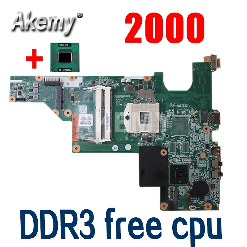 Amazoon 646175 001 для HP 2000 COMPAQ CQ43 CQ57 материнская плата ноутбука HM55 DDR3 Бесплатный