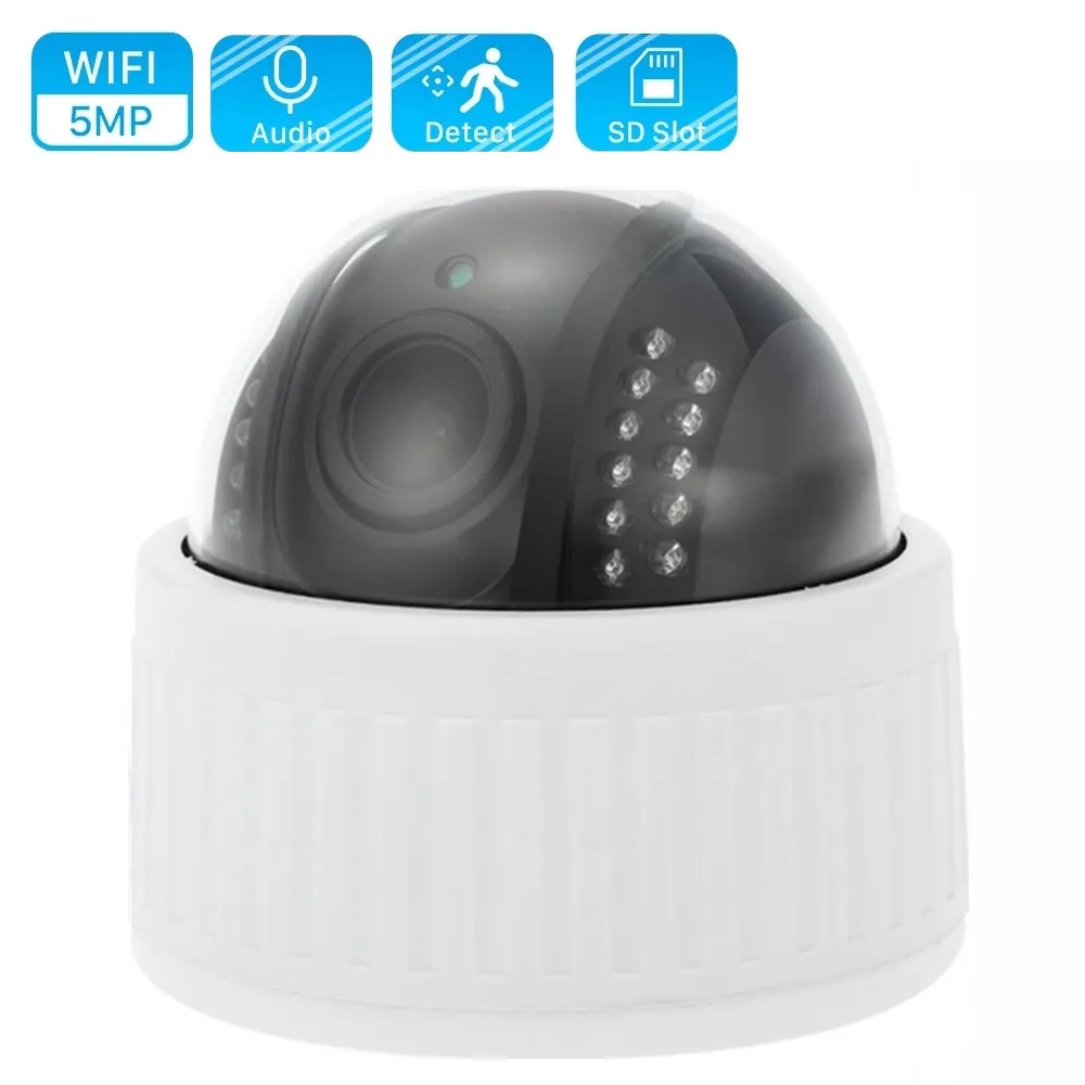 Беспроводная IP-камера HD 1080P PTZ с 5-кратным оптическим зумом аудио датчиком
