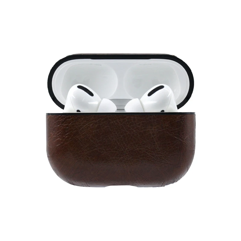 Роскошный кожаный чехол для беспроводных наушников с Bluetooth Apple AirPods Pro