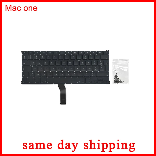 Новая Французская клавиатура с подсветкой и винтами для MacBook Air 13 A1369 A1466 MD231 MD232 MC966