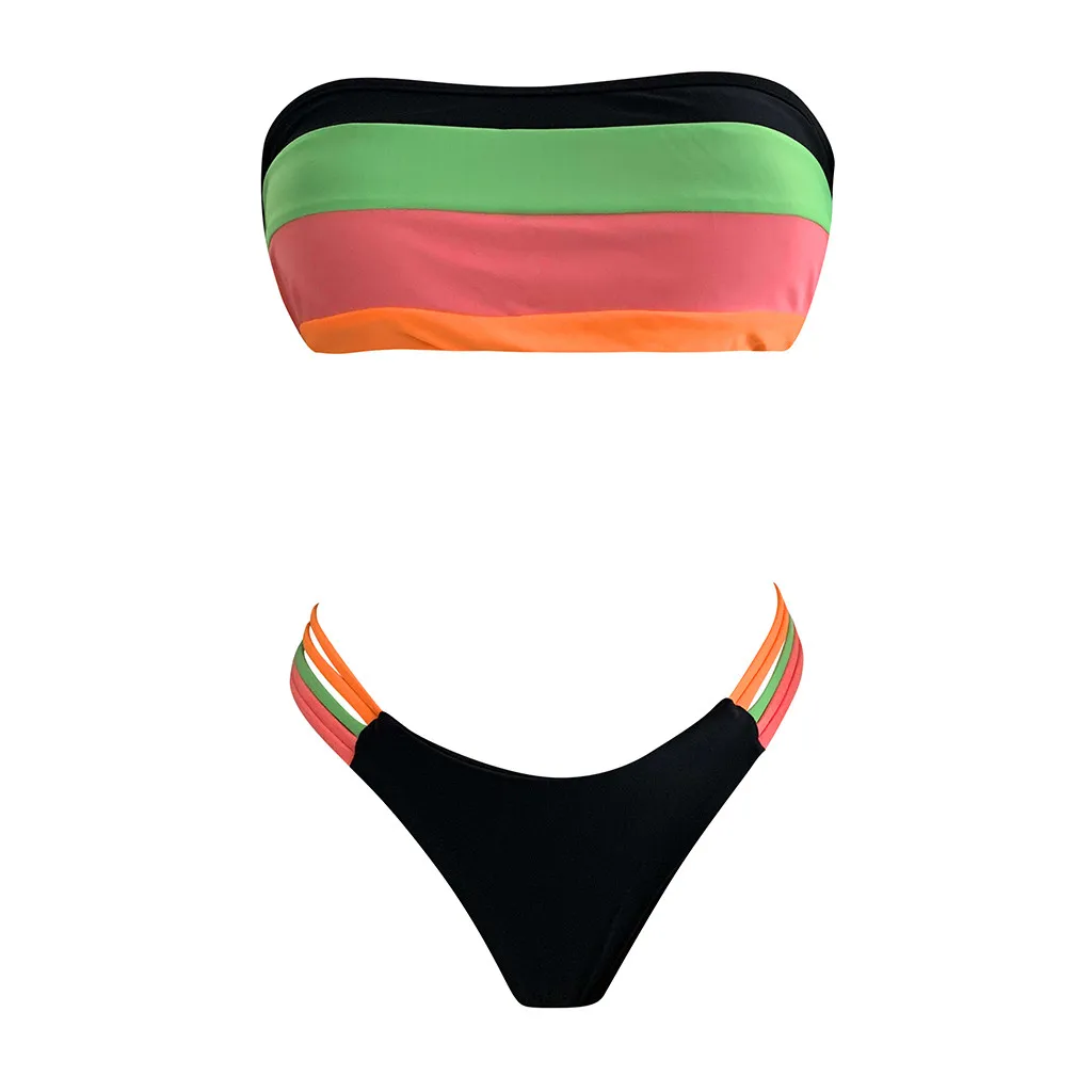 

Bandeau Swimsuit Sexy Bikini Set Brazilian Bikini 2021 Swimwear Women Female Push Up Bathing Suit Summer Beachwear Swim Biquini