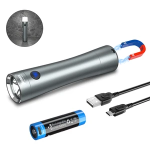 Светодиодный мини-светильник онарик WUBEN C5, карманный фонарь для повседневного использования, водонепроницаемый фонарь 700 лм с аккумулятором 14500, магнитный задний фонарь
